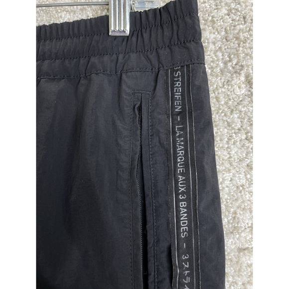 ADIDAS Black Nylon Rare Joggers La Marque Aux 3 Bandes Track Pants Small - Picture 10 of 10
